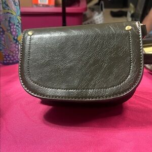 Anthrolpilgie olive green crossbody / fanny pack bag